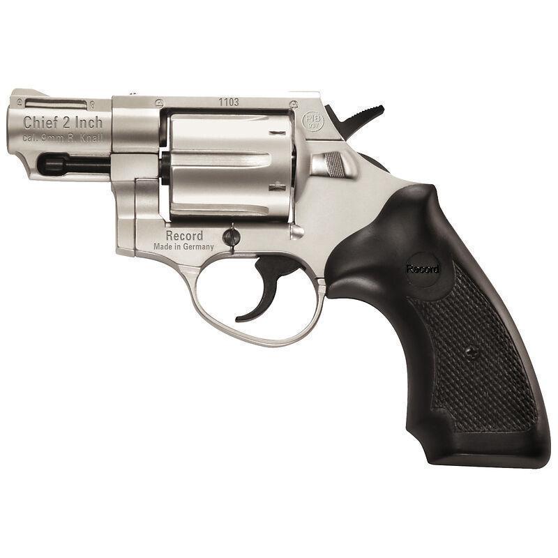 Gázpisztoly RECORD CHIEF forgó  9mm nikkel