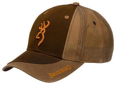 CAP, TWO TONE, DARK BROWN