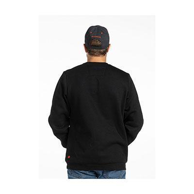SWEAT SHIRT, FALCON, CREW NECK, BLACK, XL