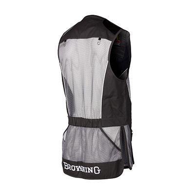 SHOOTING VEST, PROSPORT, LEATHER, GREY, S
