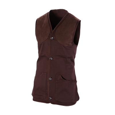 VEST, NORFOLK, DARK BROWN, 2XL