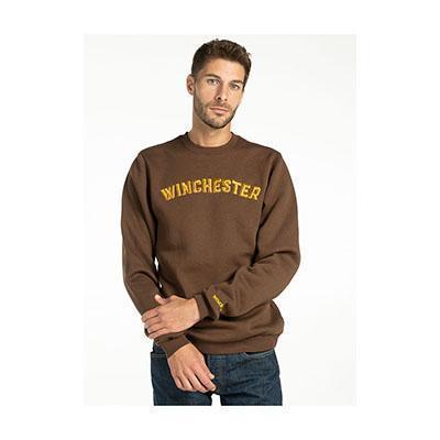 SWEATSHIRT, FALCON, CREW NECK, BROWN, 3XL