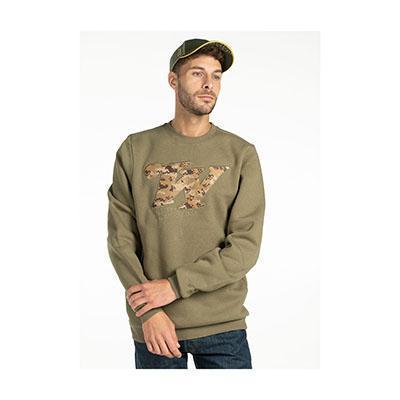 SWEATSHIRT, REDSTONE, CREW NECK, KHAKI, S