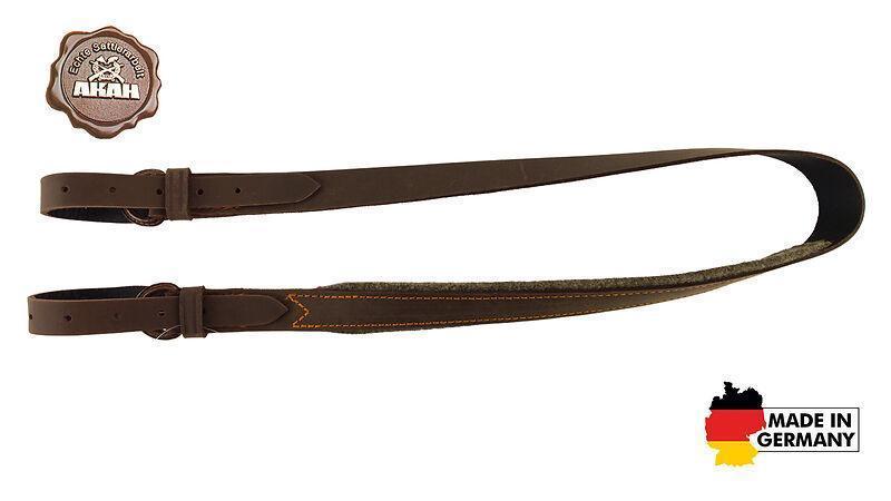 Fegyverszíj 40 mm  jávorszarvas bőr velúr belsővel