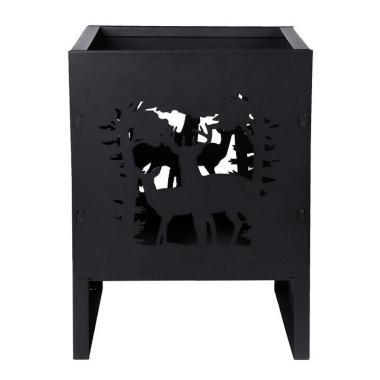 QUADRATISCHER FEUERKORB HIRSCH 30X30X40 tűzrakó hely