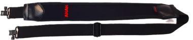 Neoprene fegyverszíj szíjkengyellel - Fekete - Piros AKAH-Hímzéssel