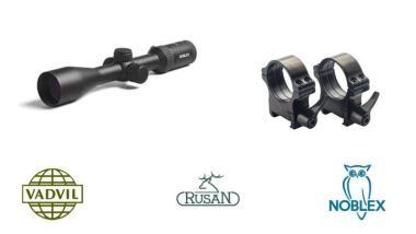 NOBLEX  NZ6  INCEPTION 2-12X50 LA 4i  Céltávcső + RUSAN 30mm szerelék 12mm magas