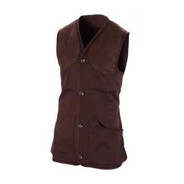 VEST, NORFOLK, DARK BROWN, XL