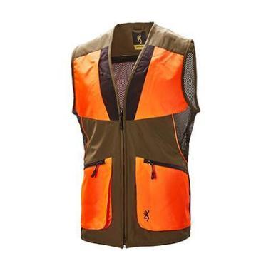HUNTING VEST, VELINO, ORANGE BLAZE, S