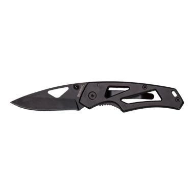 KNIFE, ALPHA FOLDING, BLACK, 6CM