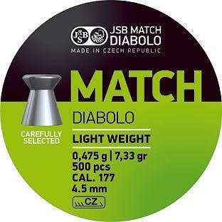 JSB Diabolo MATCH SL 4,49mm  A500 0,475g
