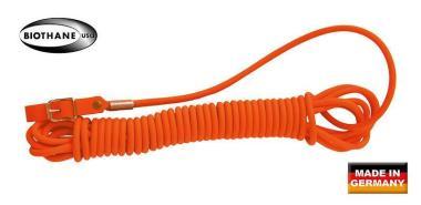 Vérebvezetö BIO THANE póráz 8mm  10M narancs