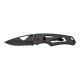 KNIFE, ALPHA FOLDING, BLACK, 6CM